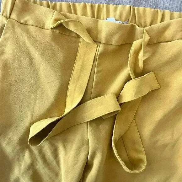 Womens Have Yellow Tie Front Pants - L - Picture 4 of 10